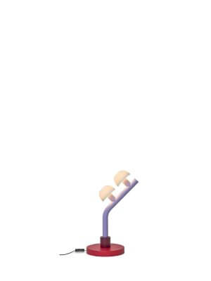 Mr. Johns Goods Woaw Double Tilt Purple Table Lamp