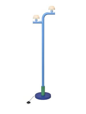 Mr. Johns Goods Blue Woaw Floor Lamp Object