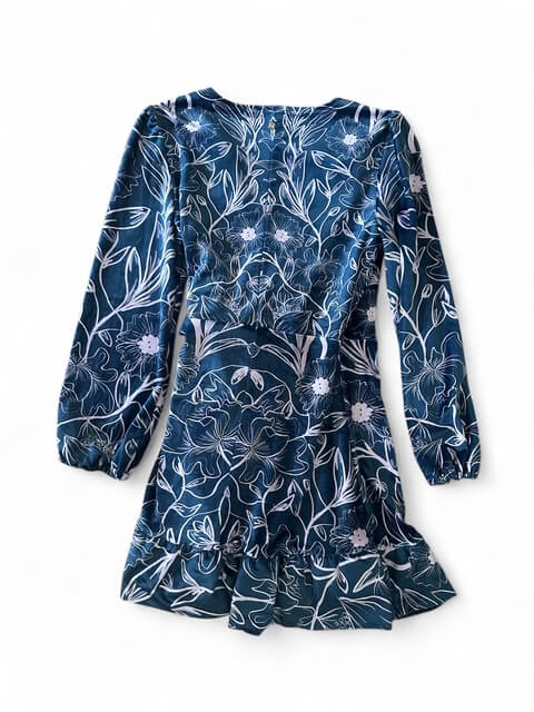 Mundoeye blue wrap dress