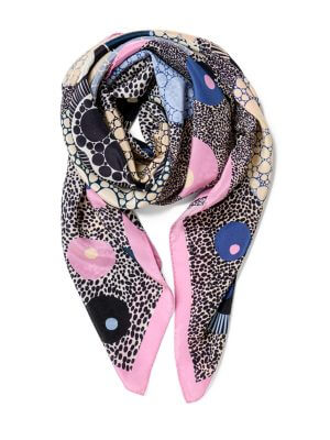POEMET 'In the Beginning' Silk Scarf