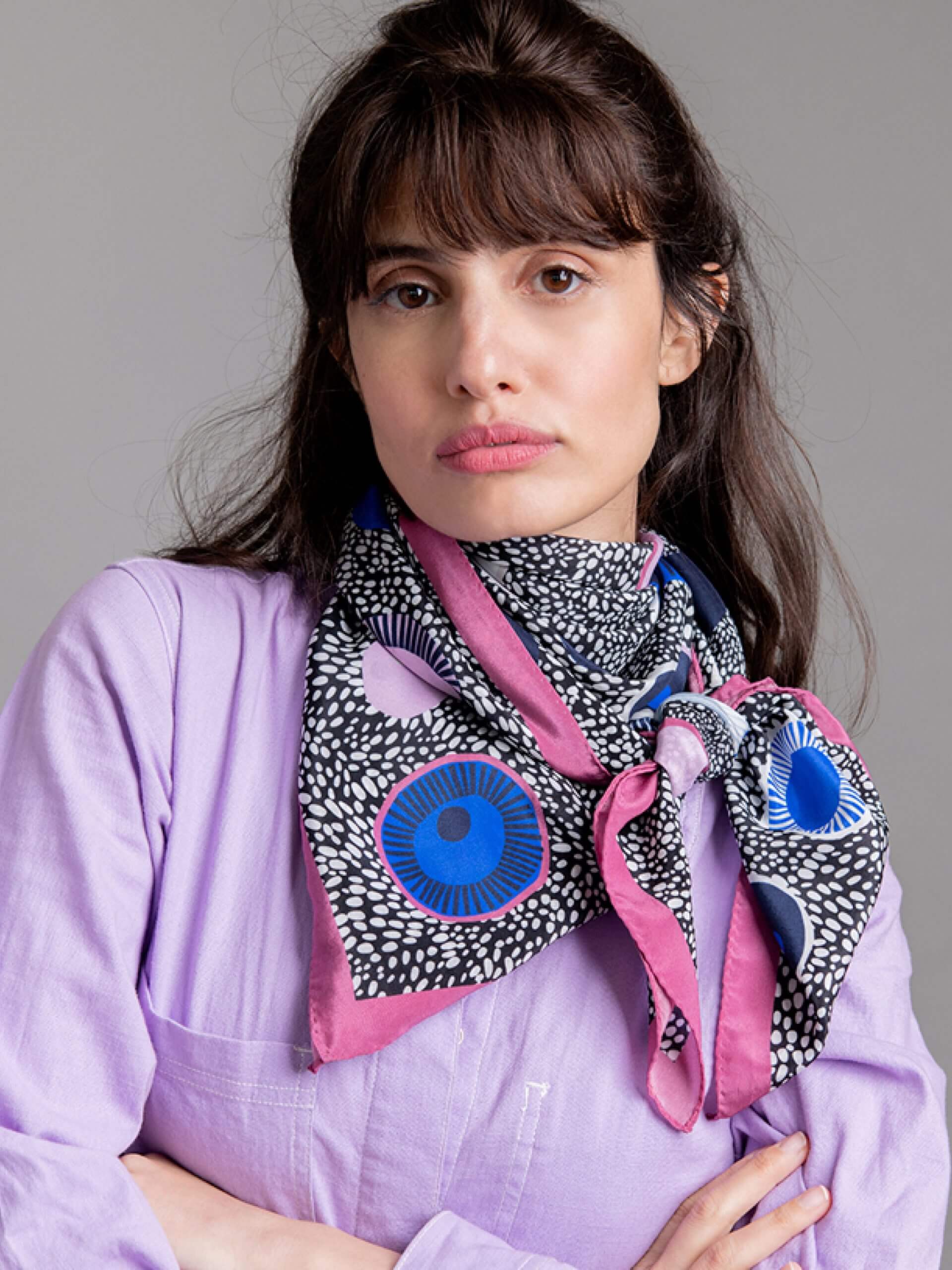 POEMET ‘Chaotic Order’ Silk Scarf - Image 2