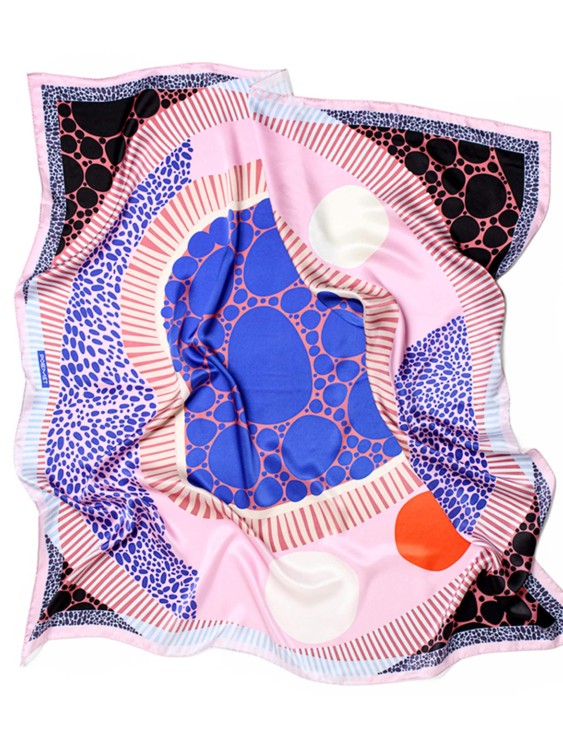 POEMET ‘The Essence of Blue’ Silk Scarf - Image 7