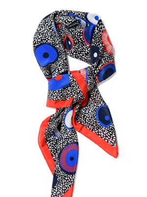POEMET ‘Chaotic Order’ Square Silk Scarf