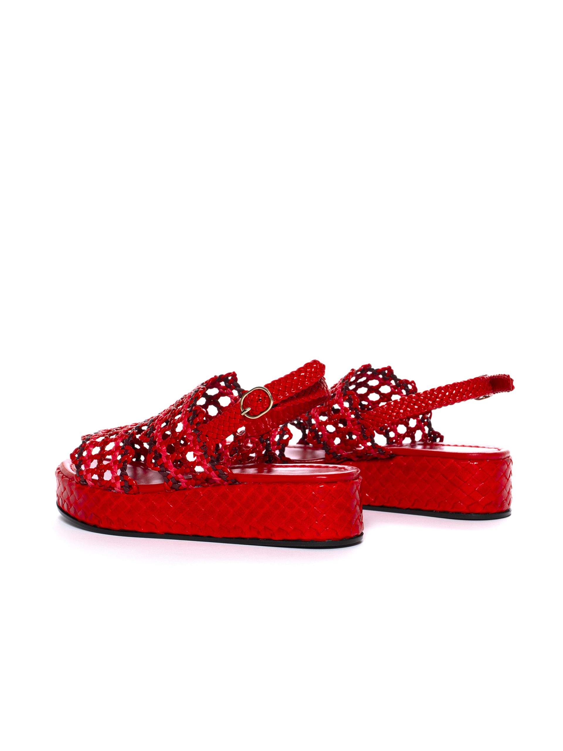 PONS QUINTANA Red Platforms Sandal - Image 5