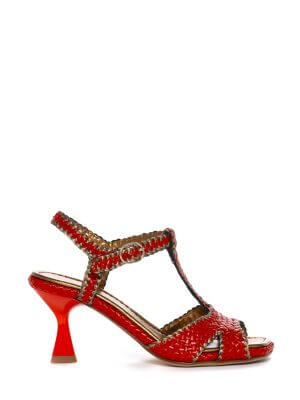 PONS QUINTANA Orange High Heel Sandal
