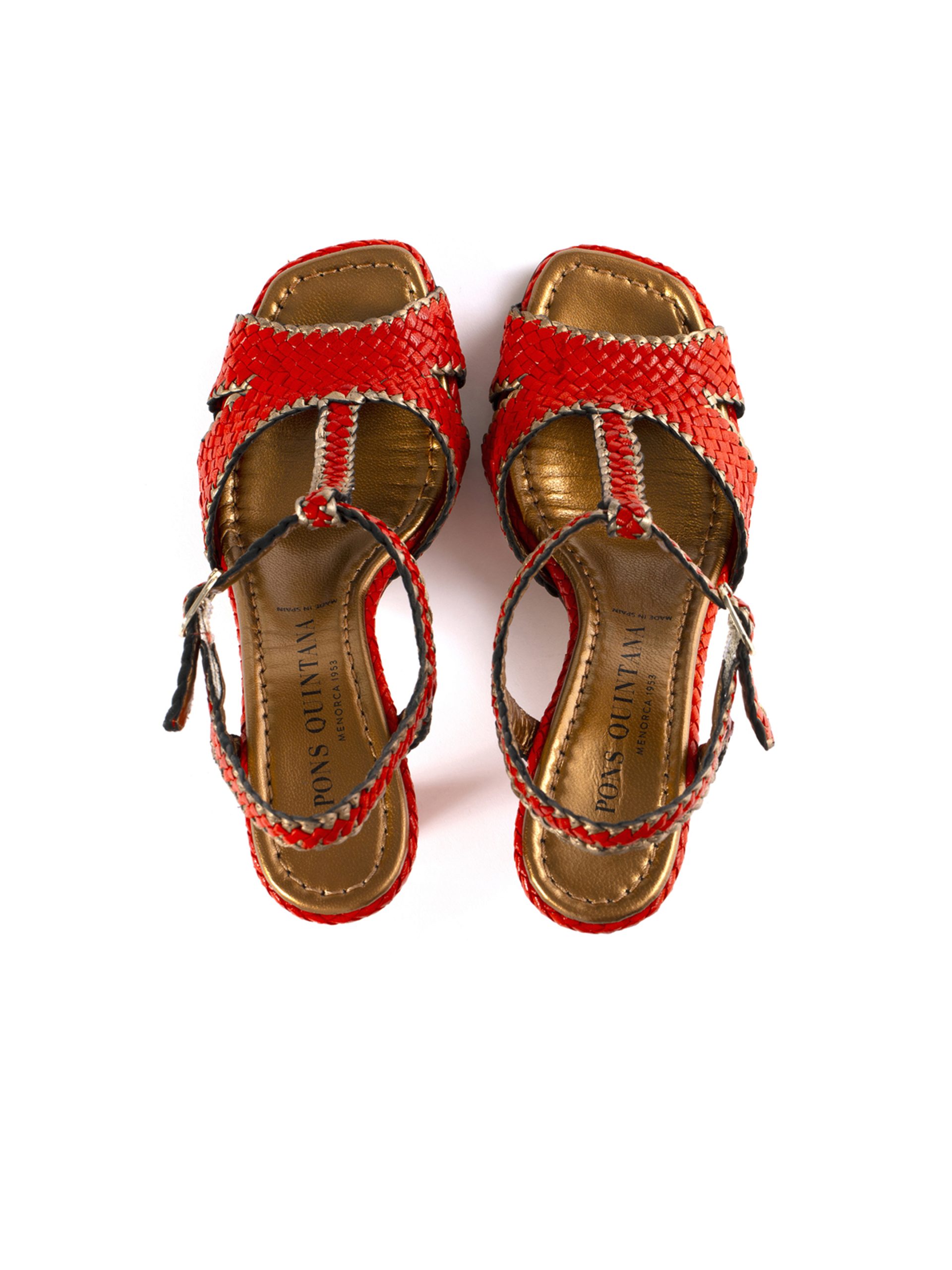 PONS QUINTANA Orange High Heel Sandal - Image 6