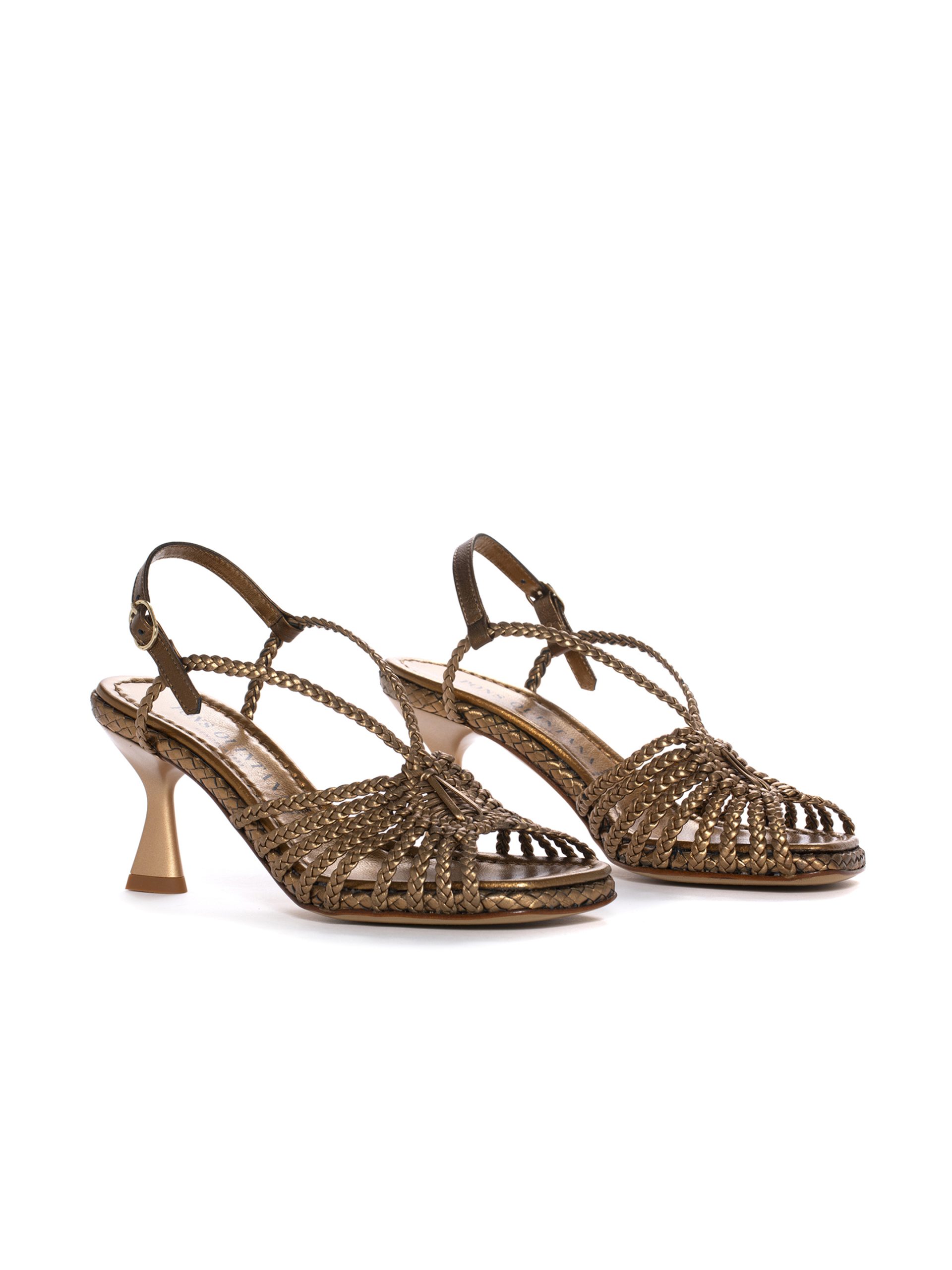PONS QUINTANA Bronze High Heel Sandal - Image 4
