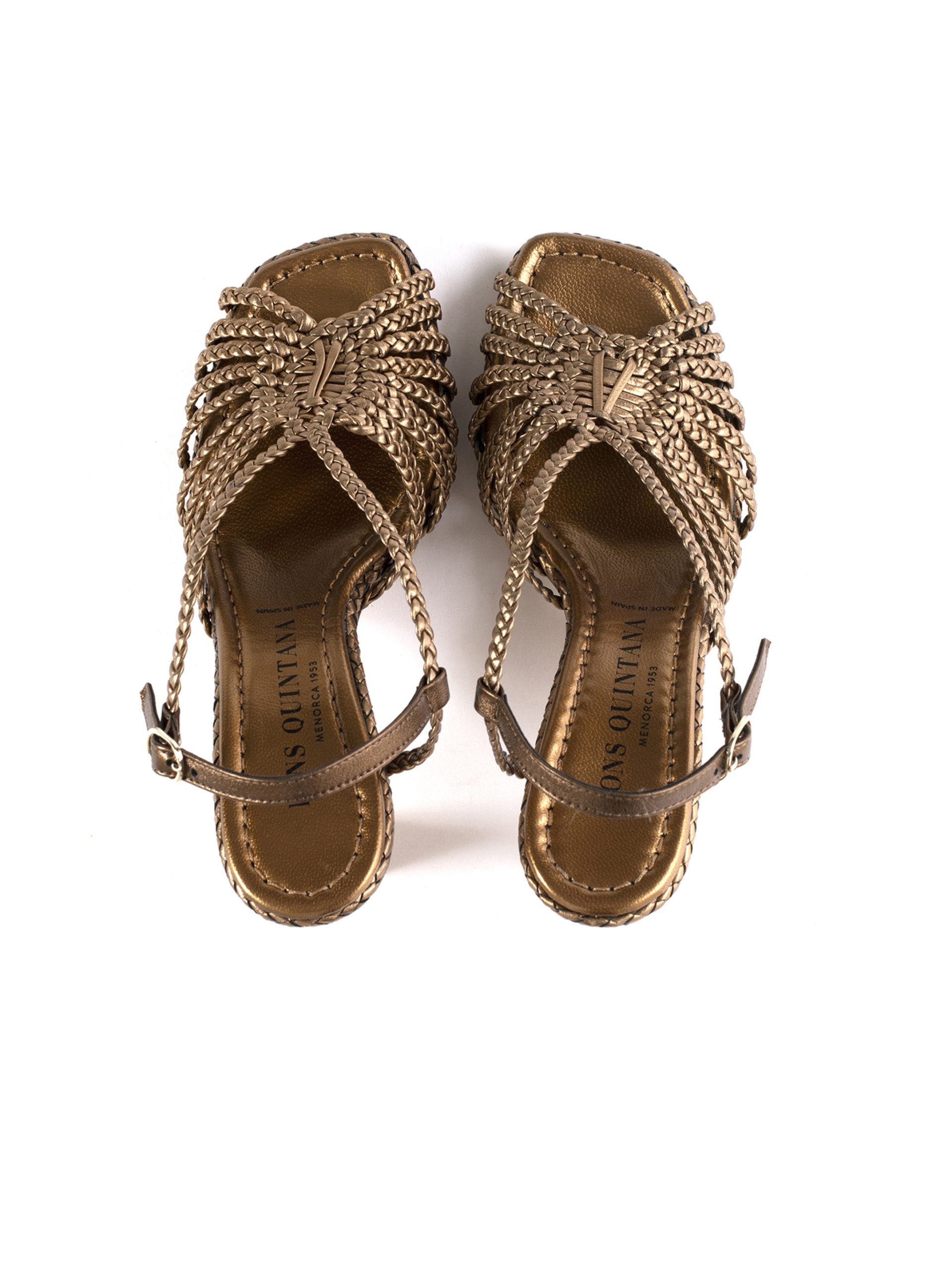 PONS QUINTANA Bronze High Heel Sandal - Image 6