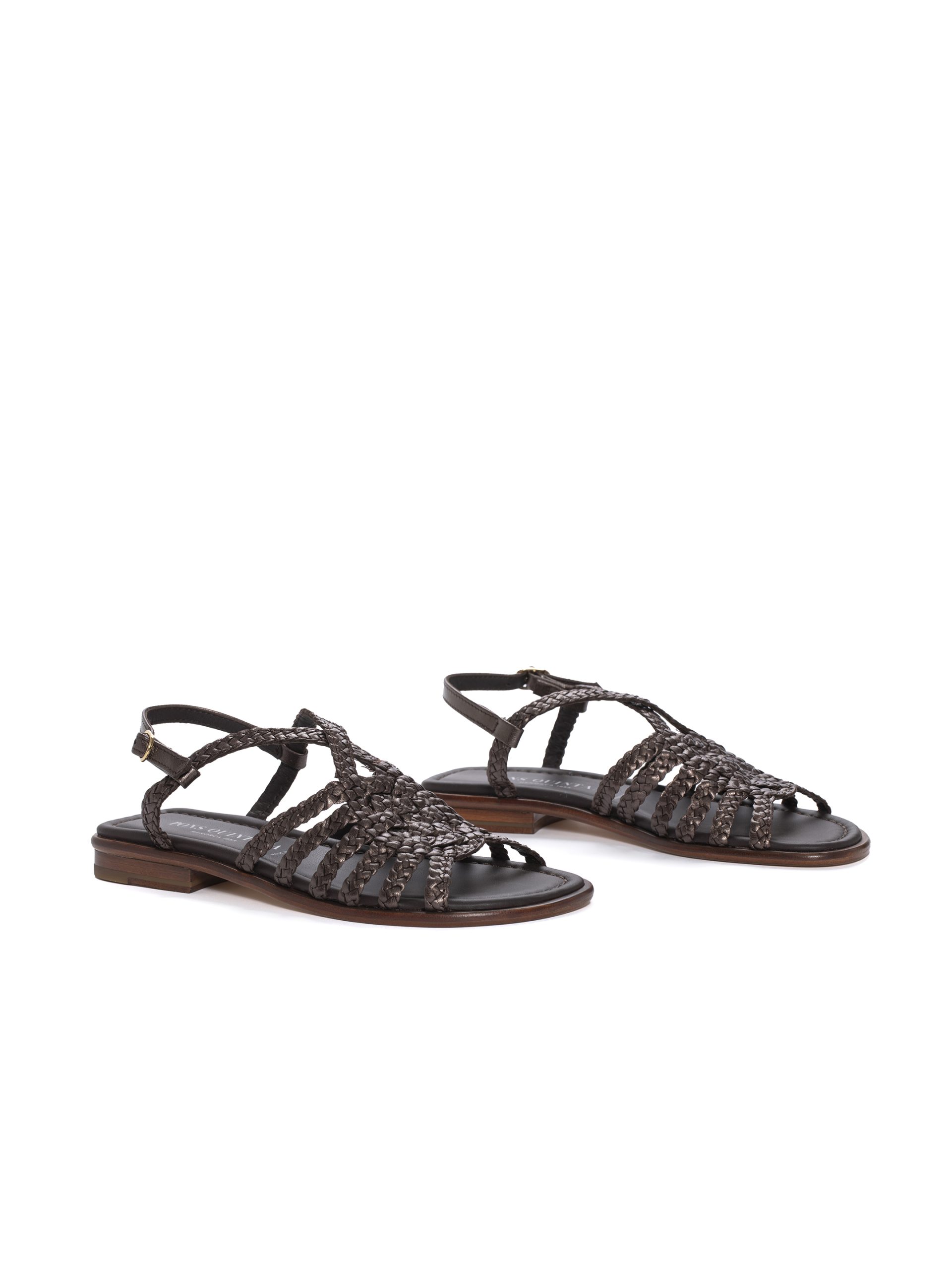 PONS QUINTANA Brown Flat Sandals Sandal - Image 4