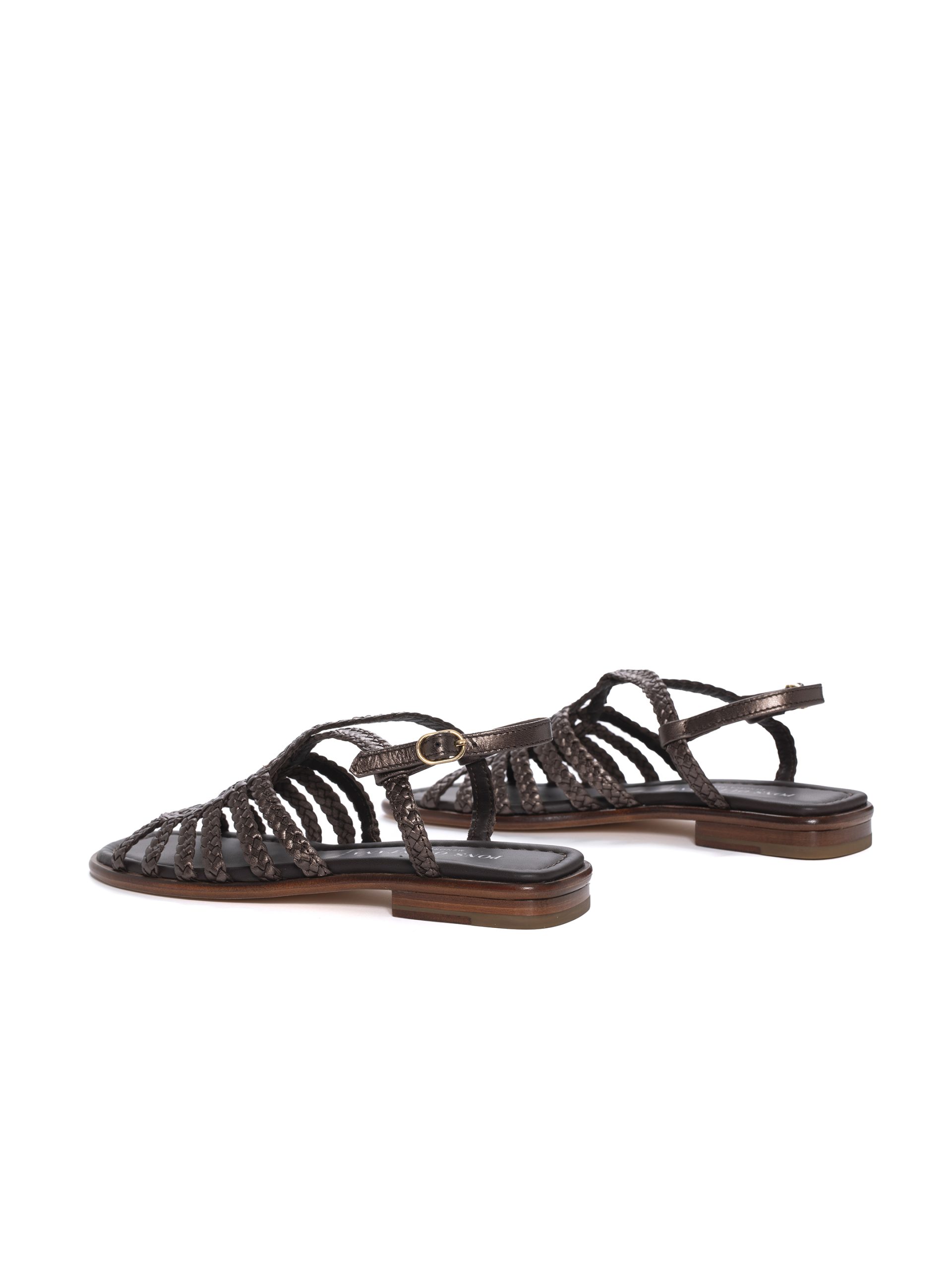 PONS QUINTANA Brown Flat Sandals Sandal - Image 5