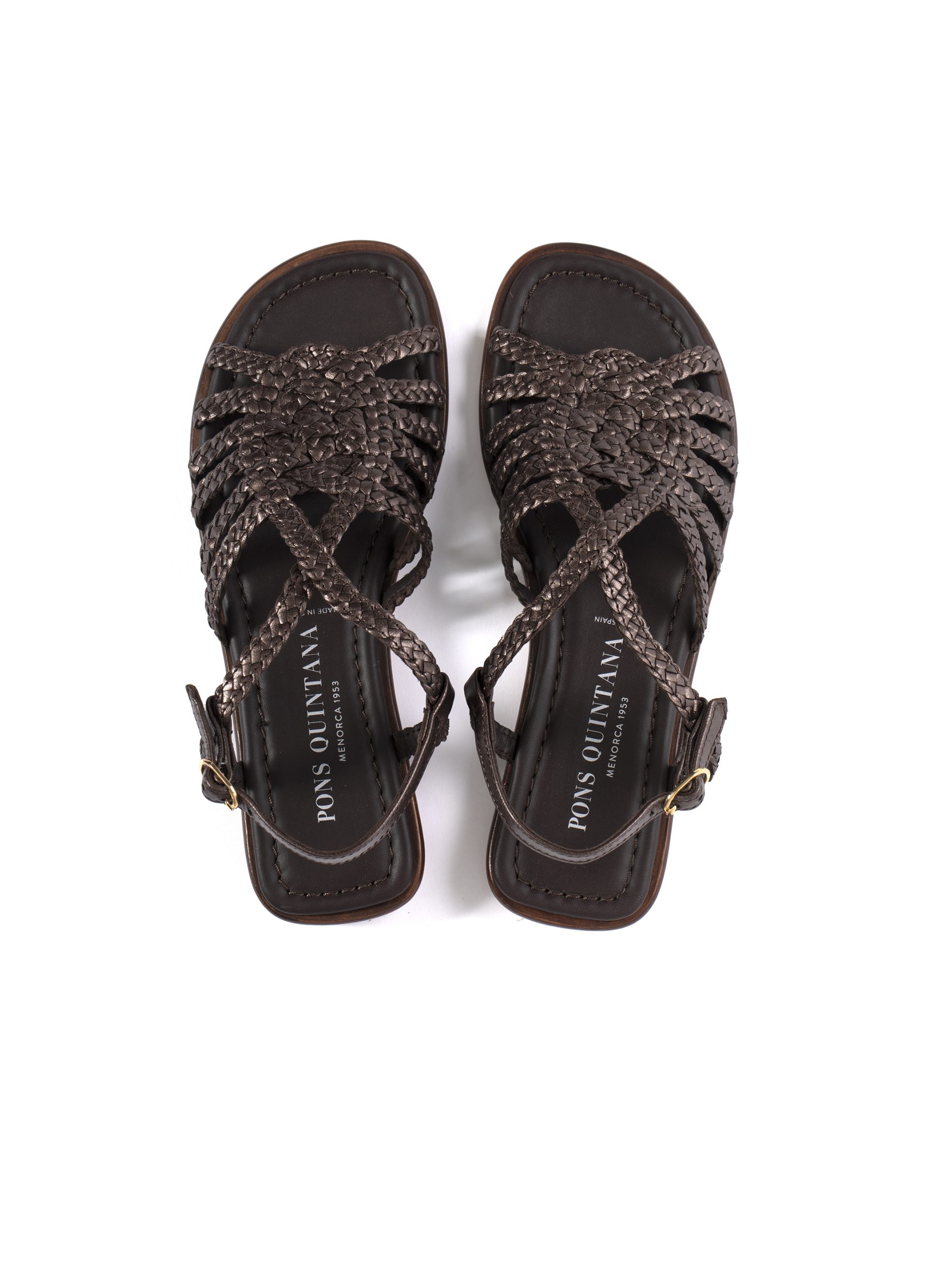 PONS QUINTANA Brown Flat Sandals Sandal - Image 6