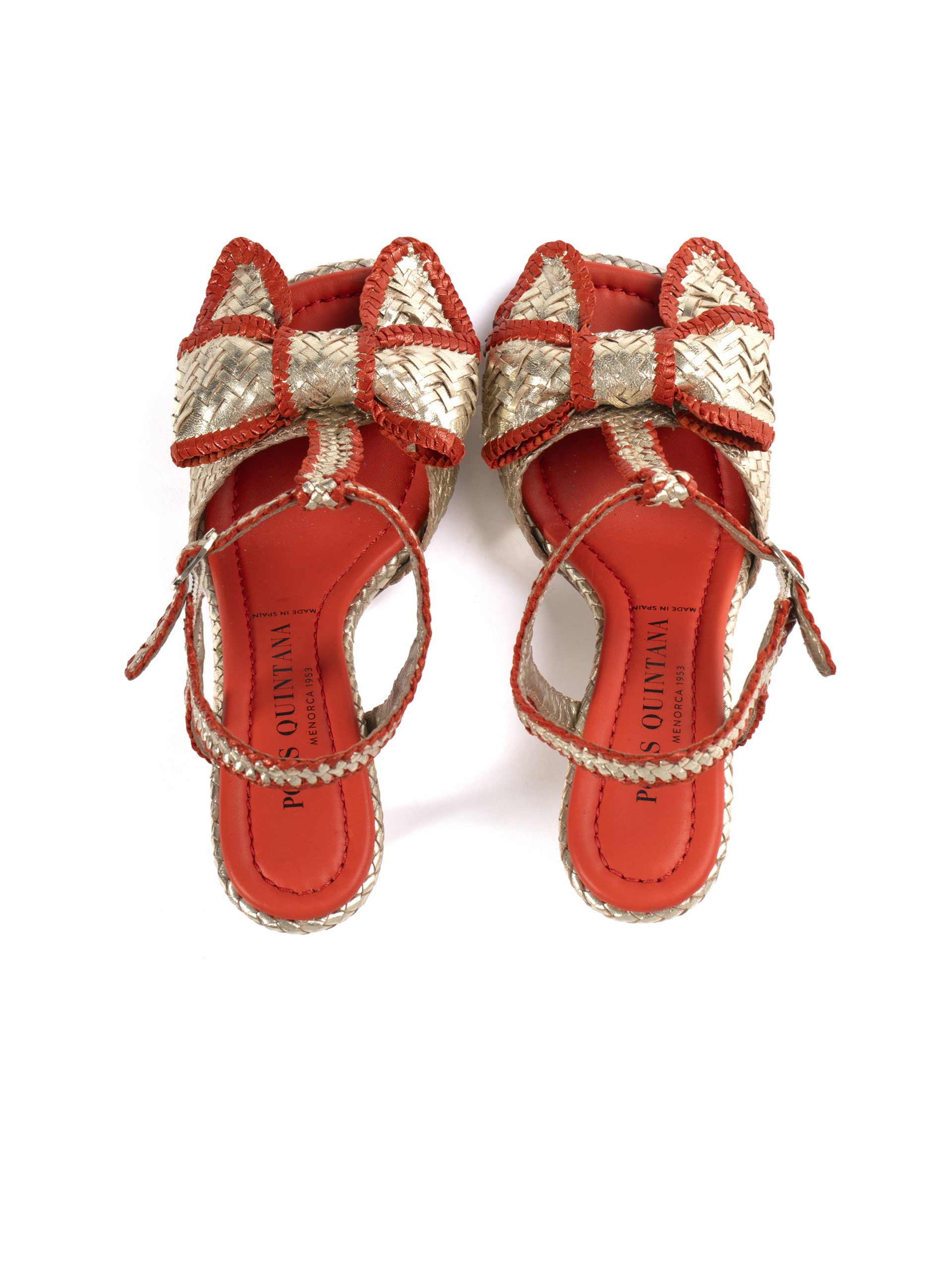 PONS QUINTANA Gold High Heel Sandal - Image 6