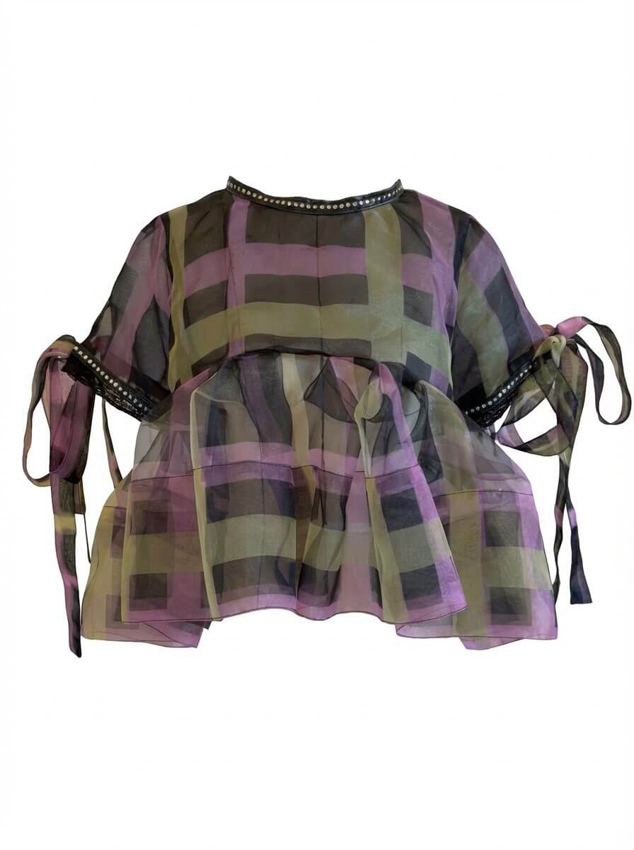 Paper Dolls Collection Multi-Color Short Sleeve Top - Image 3