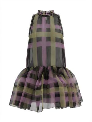 Paper Dolls Collection Multi-Color Printed Dress