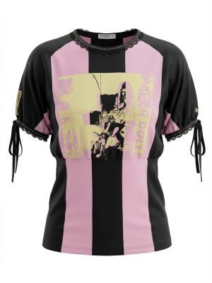 Paper Dolls Collection Multi-Color Short Sleeve Top