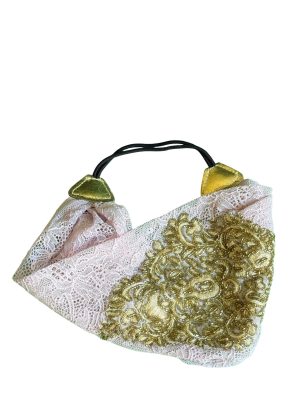 PERIPHERII The Broderie — Floral Appliqué Lace Headband