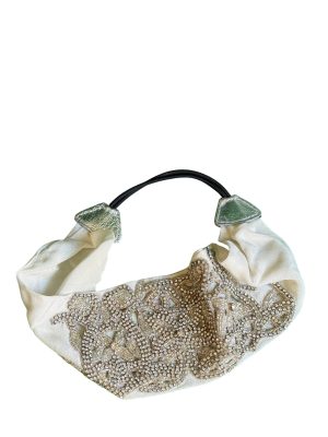 PERIPHERII The Tiara — Crystal-Embroidered Bridal Headband