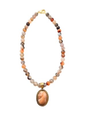 Perry Bijoux Natural Mixed Agate Essence Necklace