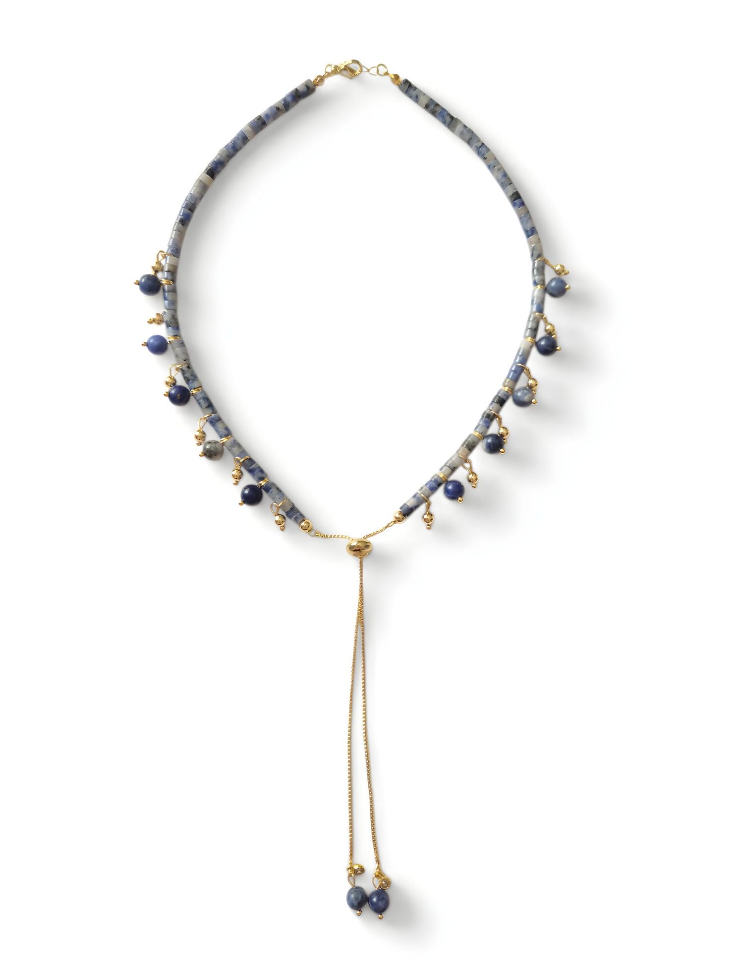 Perry Bijoux Sodalite Boho Necklace