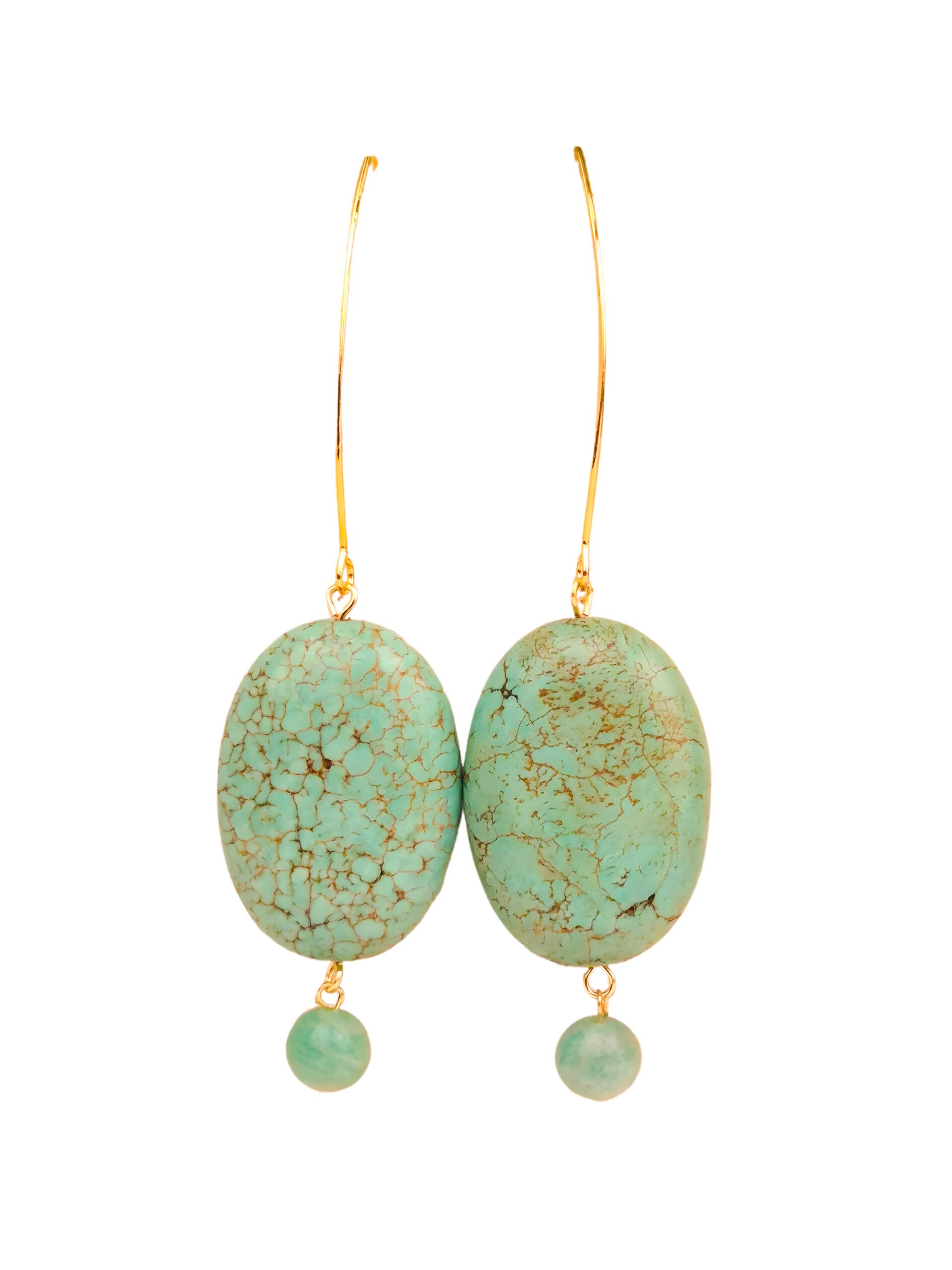 Perry Bijoux Green Turquoise Earrings