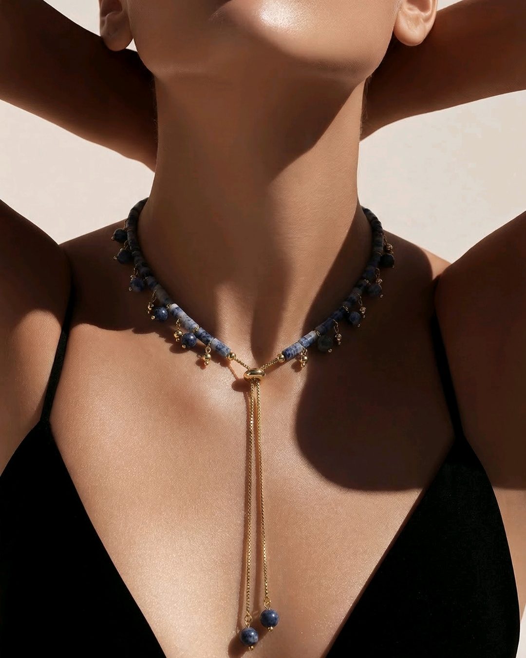Perry Bijoux Sodalite Boho Necklace - Image 2