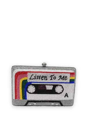 Rosa Isela cassette tape clutch
