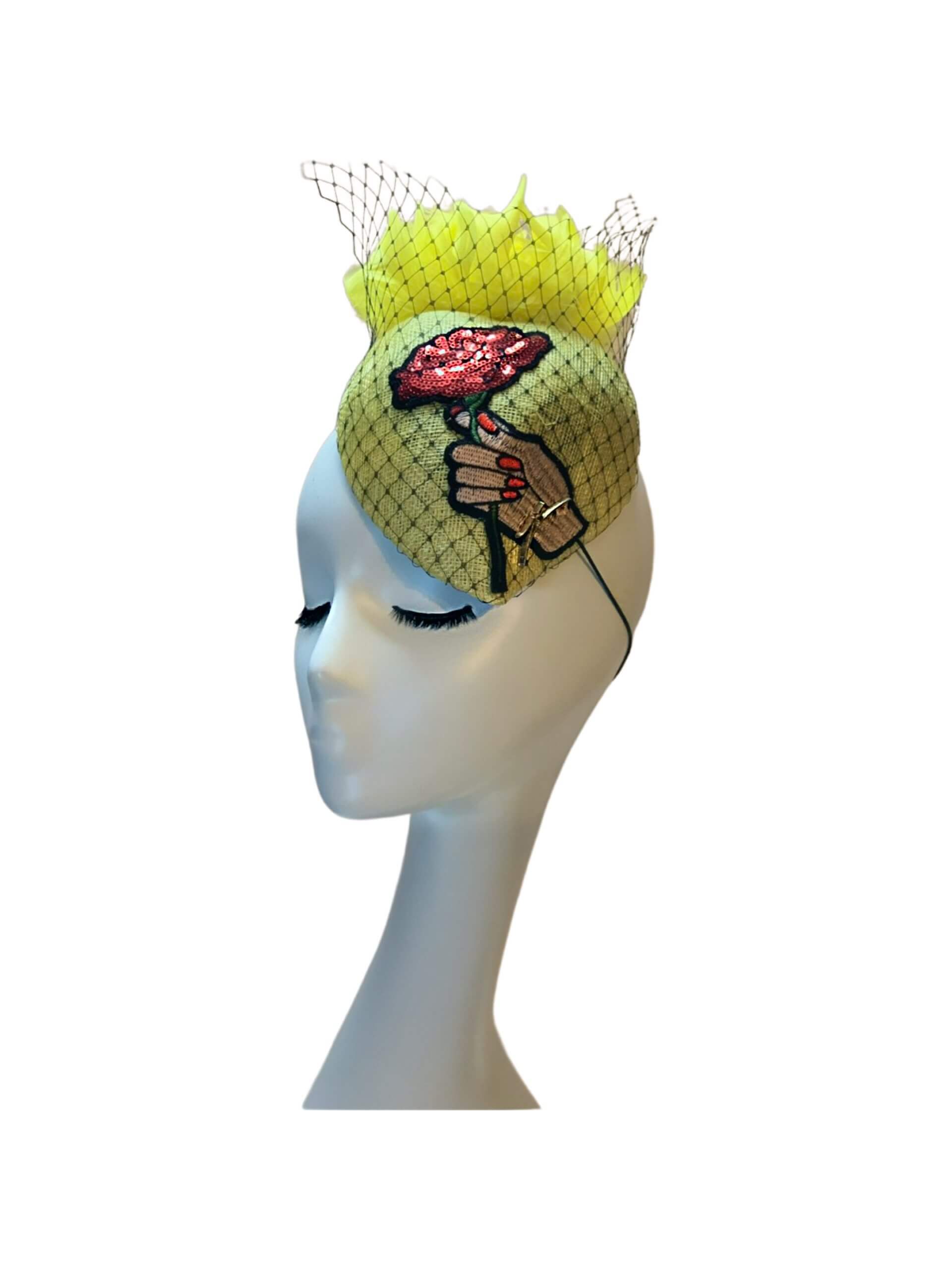 Rosa Isela cocktail Fascinator - Image 3
