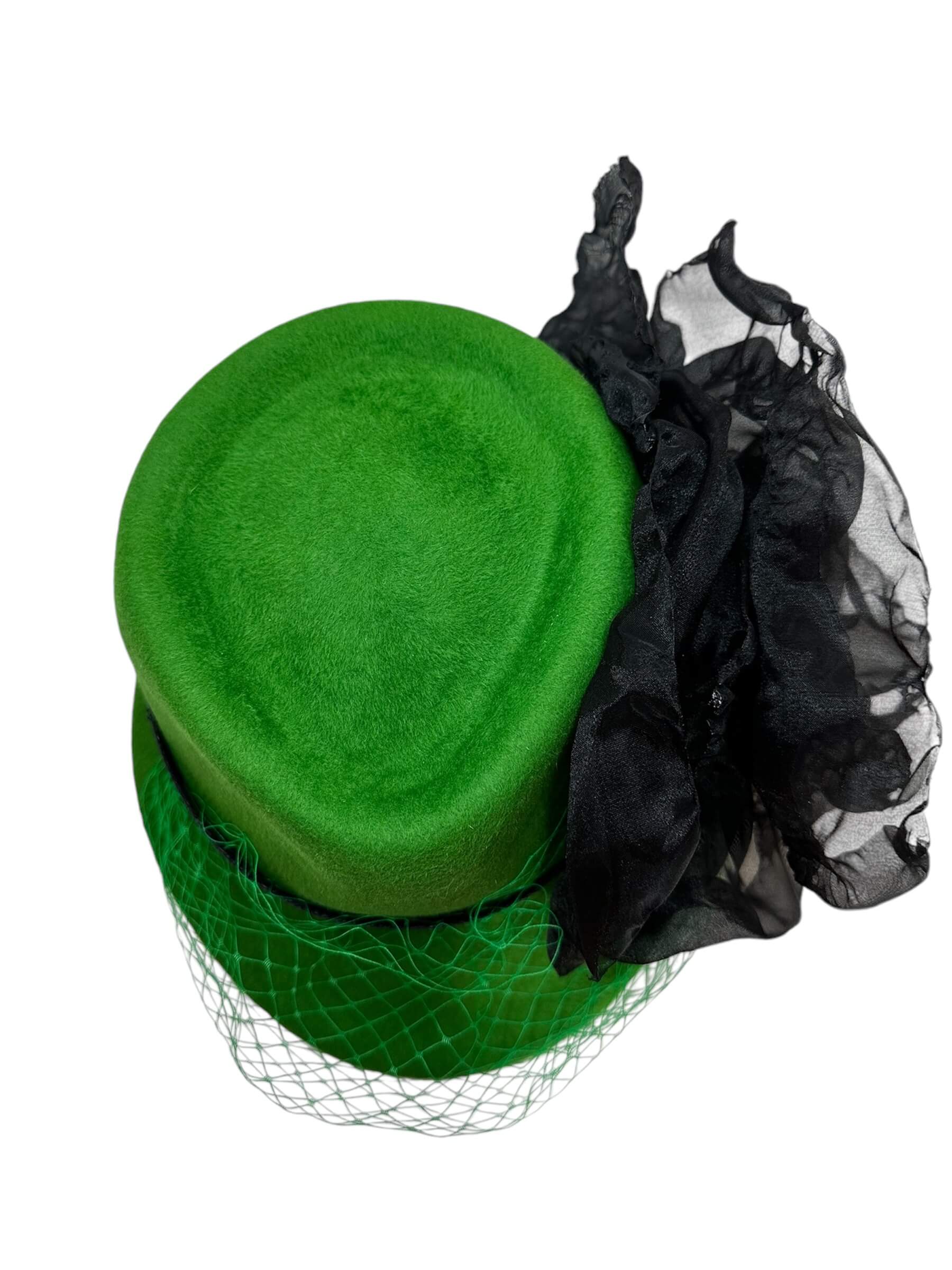 Rosa Isela Green & Black Fashion Hat - Image 3