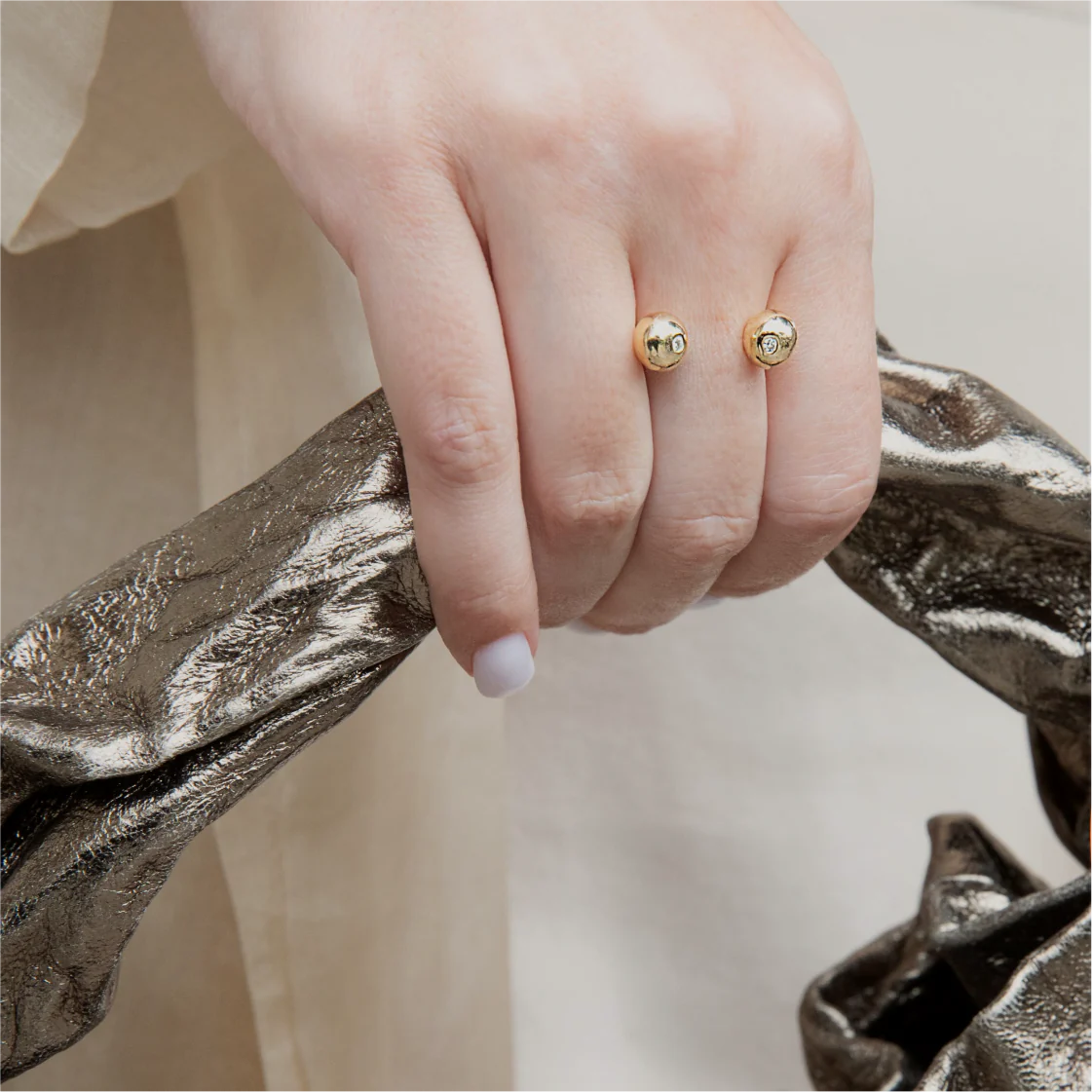SOLOMEINA Gold Visionary Diamond Ring - Image 2