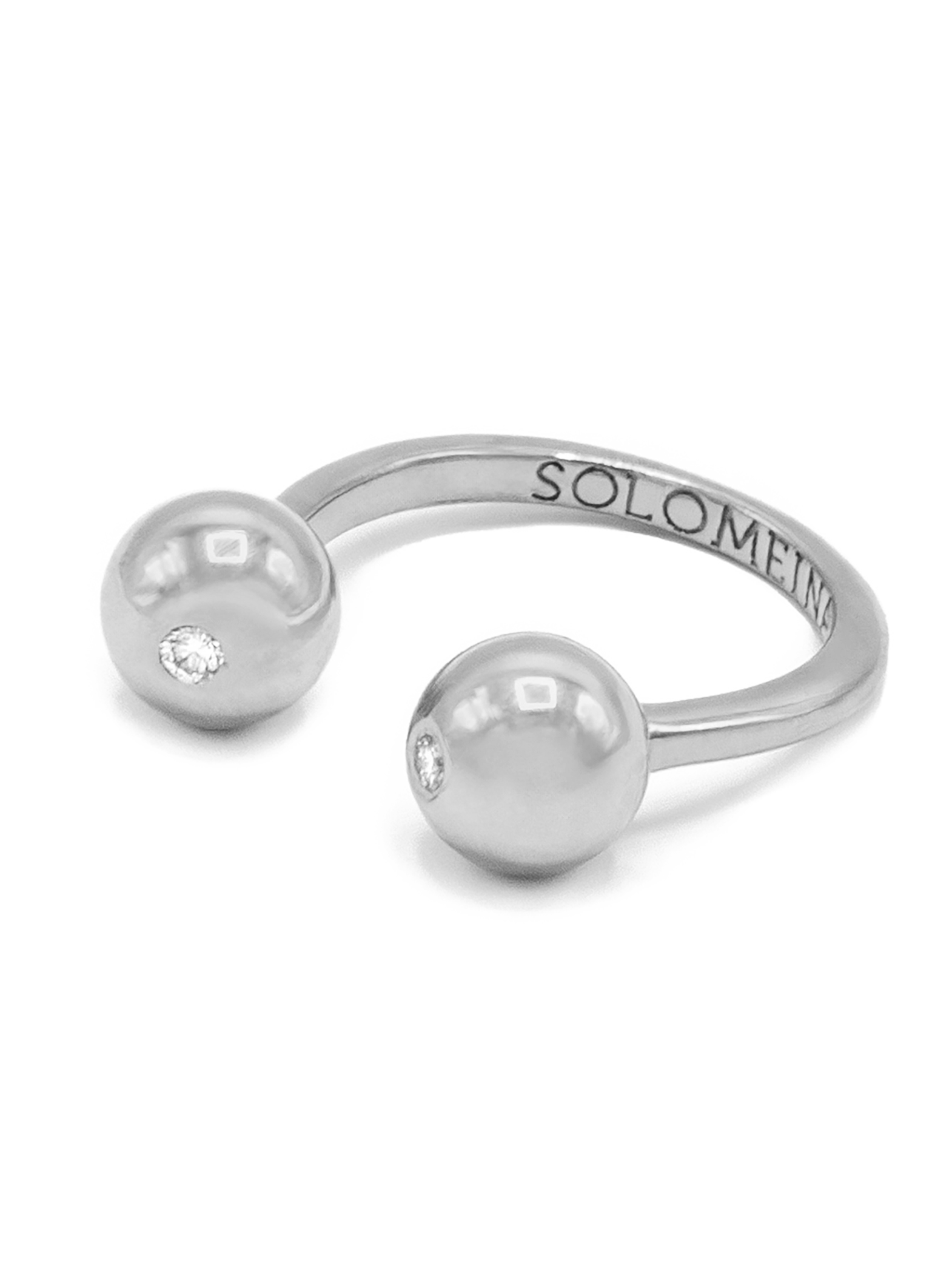 SOLOMEINA Silver Visionary Diamond Ring