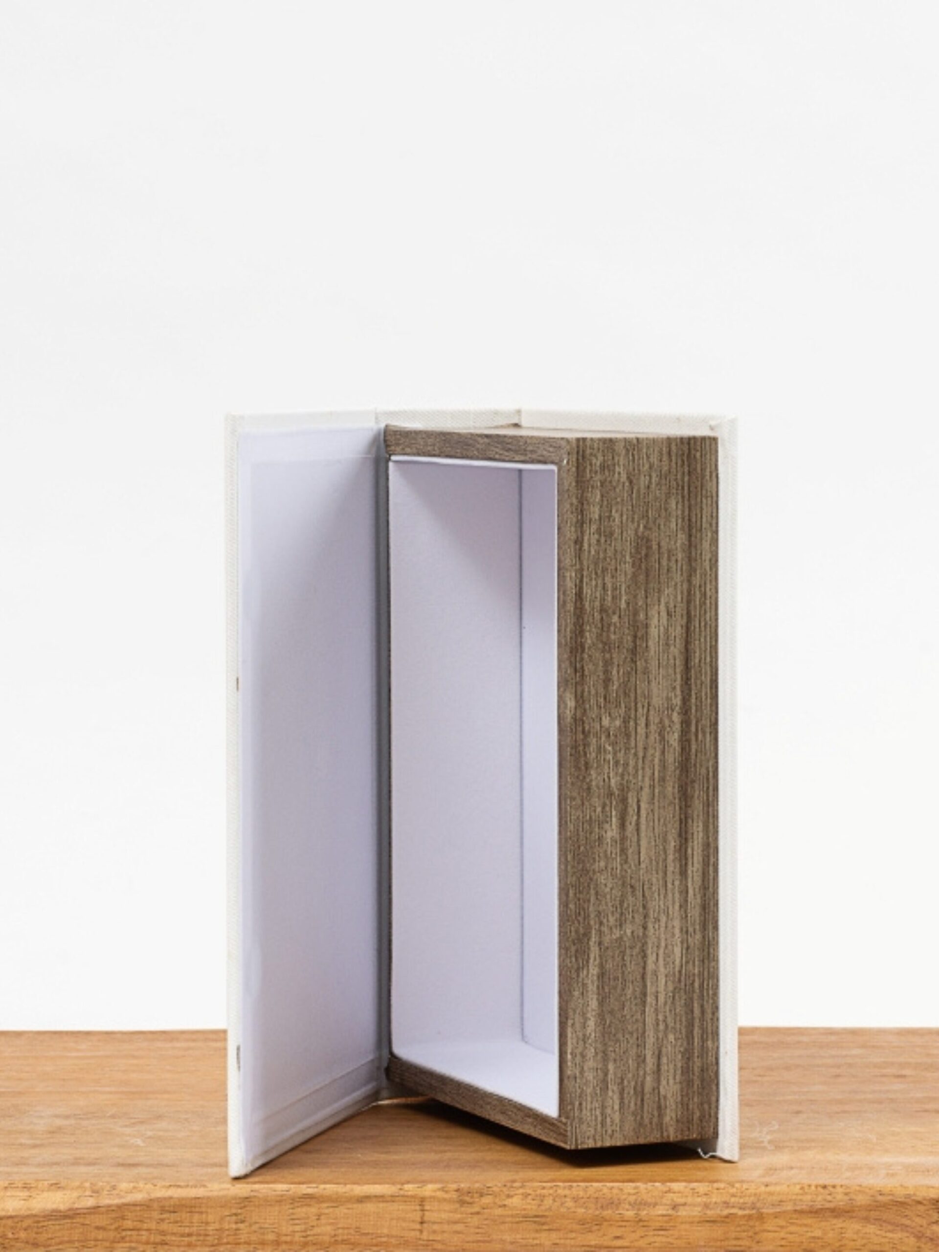 STITCHES DENIM DESIGN White Denim Handmade Box L Decorative Accent - Image 4
