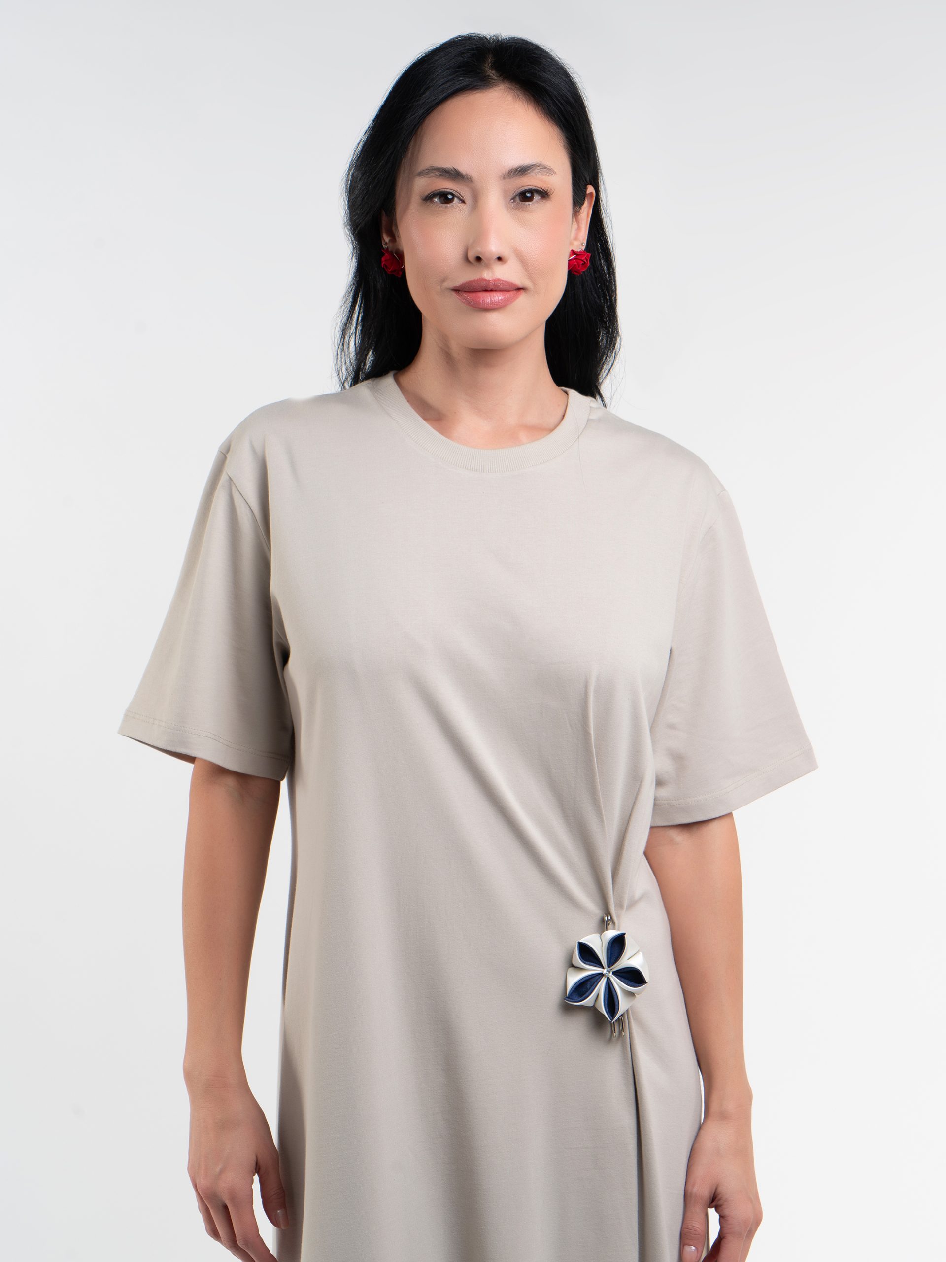 TOSHIE Spring Dress Beige - Image 4