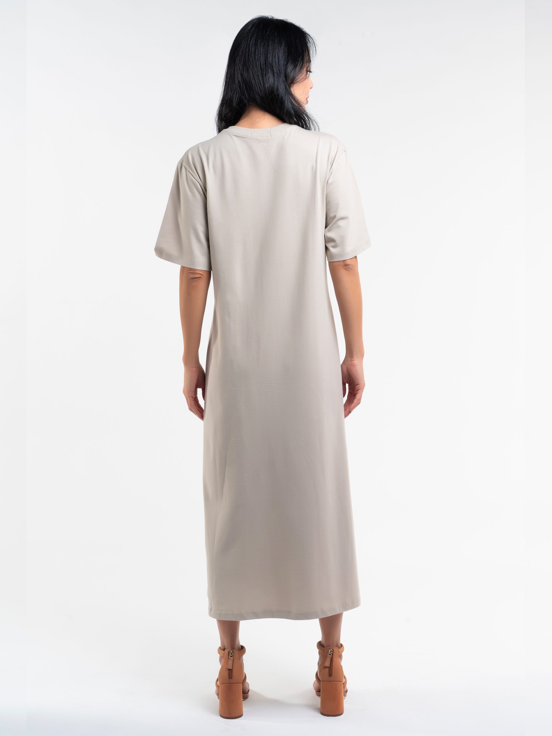 TOSHIE Spring Dress Beige - Image 3