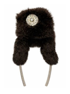 That Dome Piece Black Winter Hat