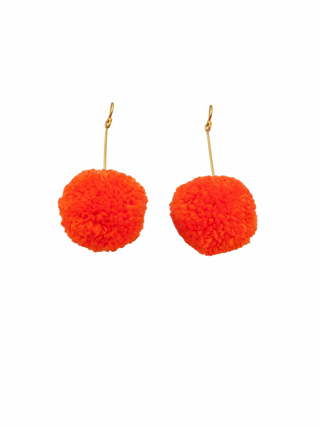 That Dome Piece Orange Earrings