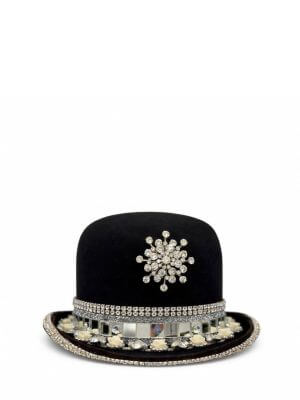 That Dome Piece Black Occasion Hat