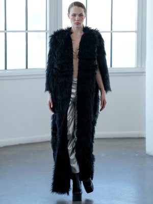 VIKTORIA MARCHEV Silver Straight Leg Pants