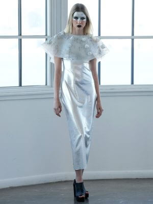 VIKTORIA MARCHEV Silver Evening Dress
