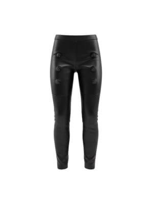 VIKTORIA MARCHEV Black Straight Leg Pants