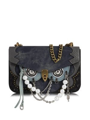 WANACCESSORY Blue Brass Canvas Medium Crossbody