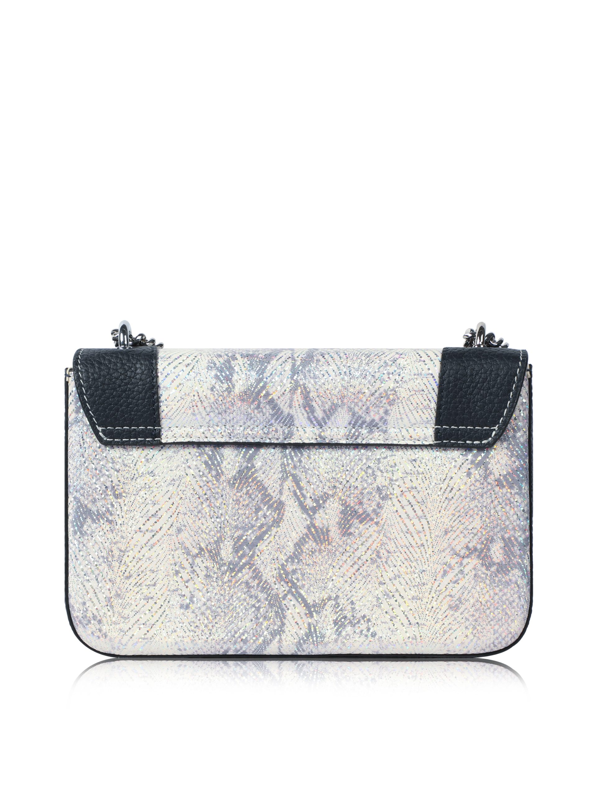 WANACCESSORY Animal Print Silver Calf Leather Medium Crossbody - Image 3