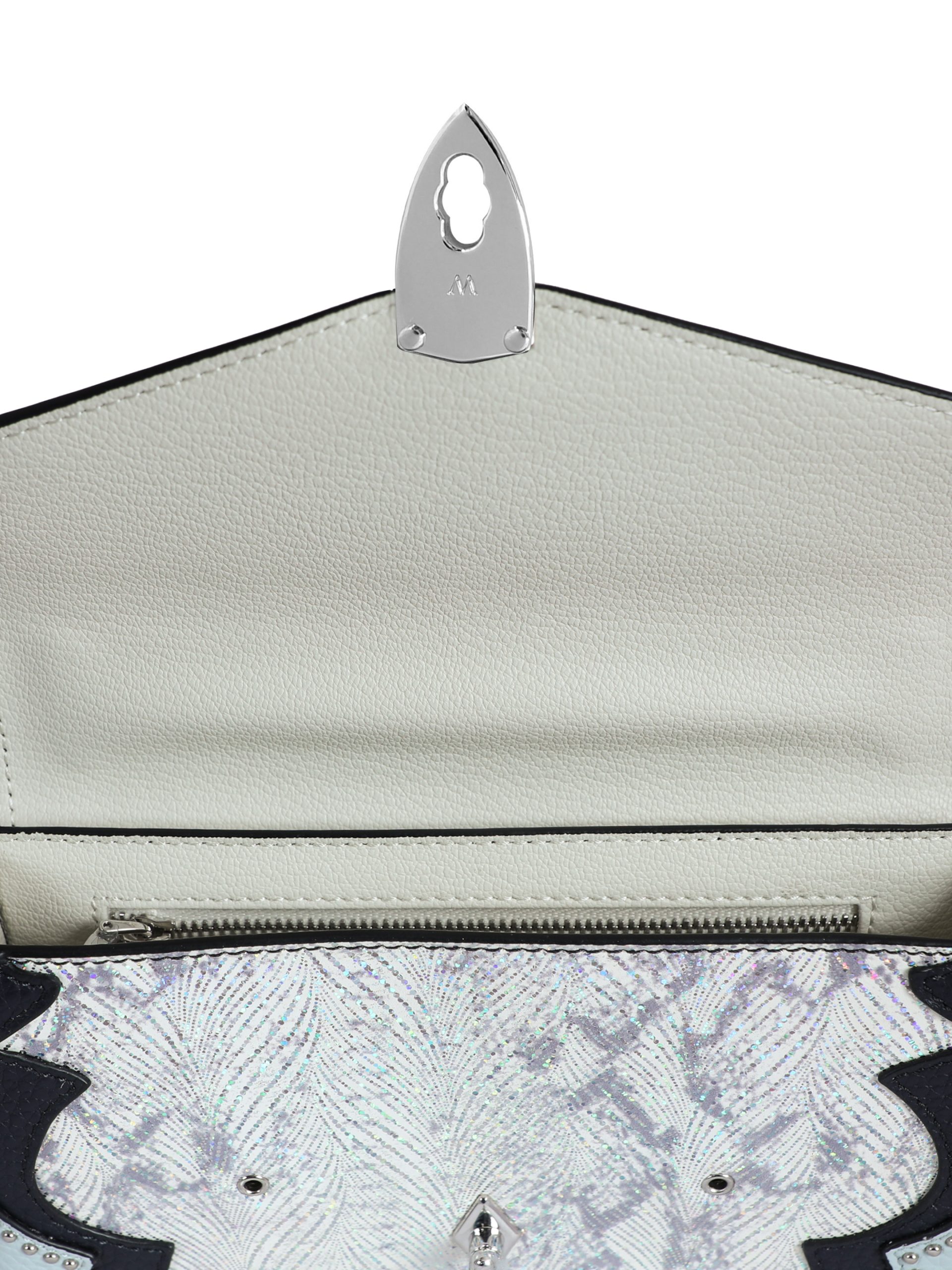 WANACCESSORY Animal Print Silver Calf Leather Medium Crossbody - Image 6