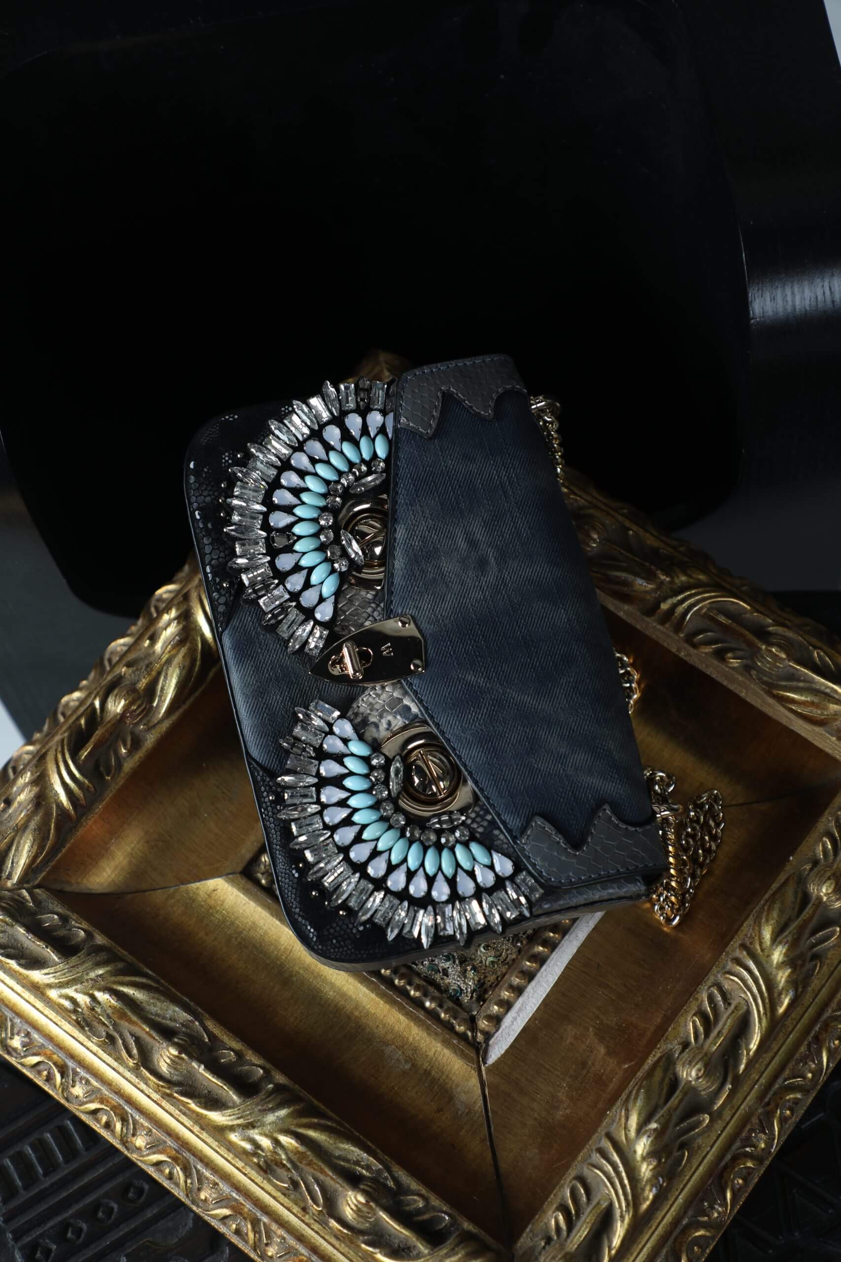 WANACCESSORY Bag Accessory-Multi-Layer Crystal Embellishment Mask - Image 3