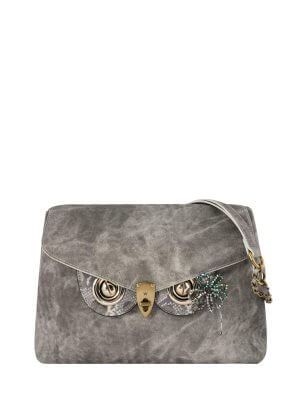 WANACCESSORY Grey Brass Canvas Large Shoulder