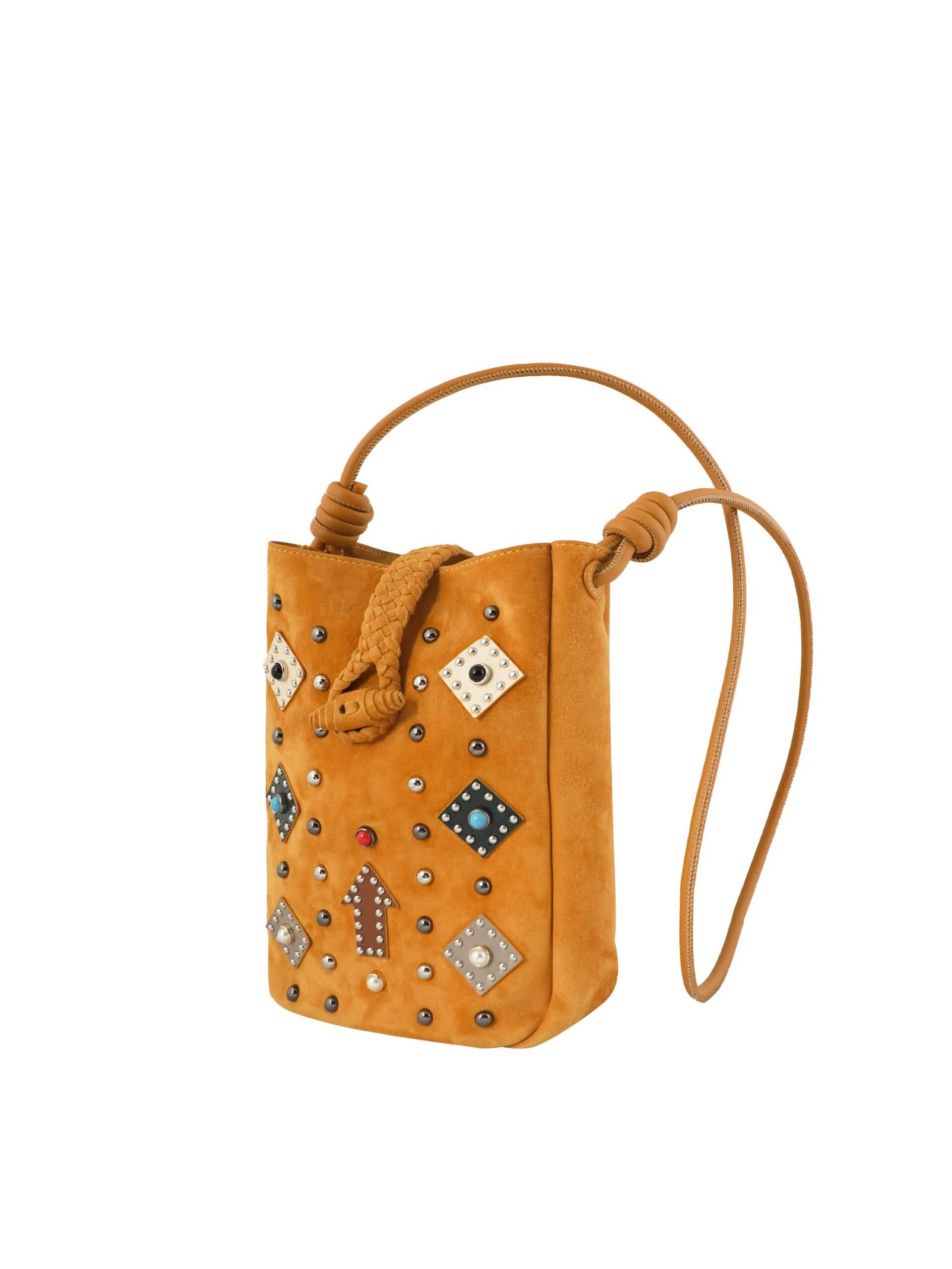 WANACCESSORY Brown Brass Lamb Skin Small Crossbody - Image 2