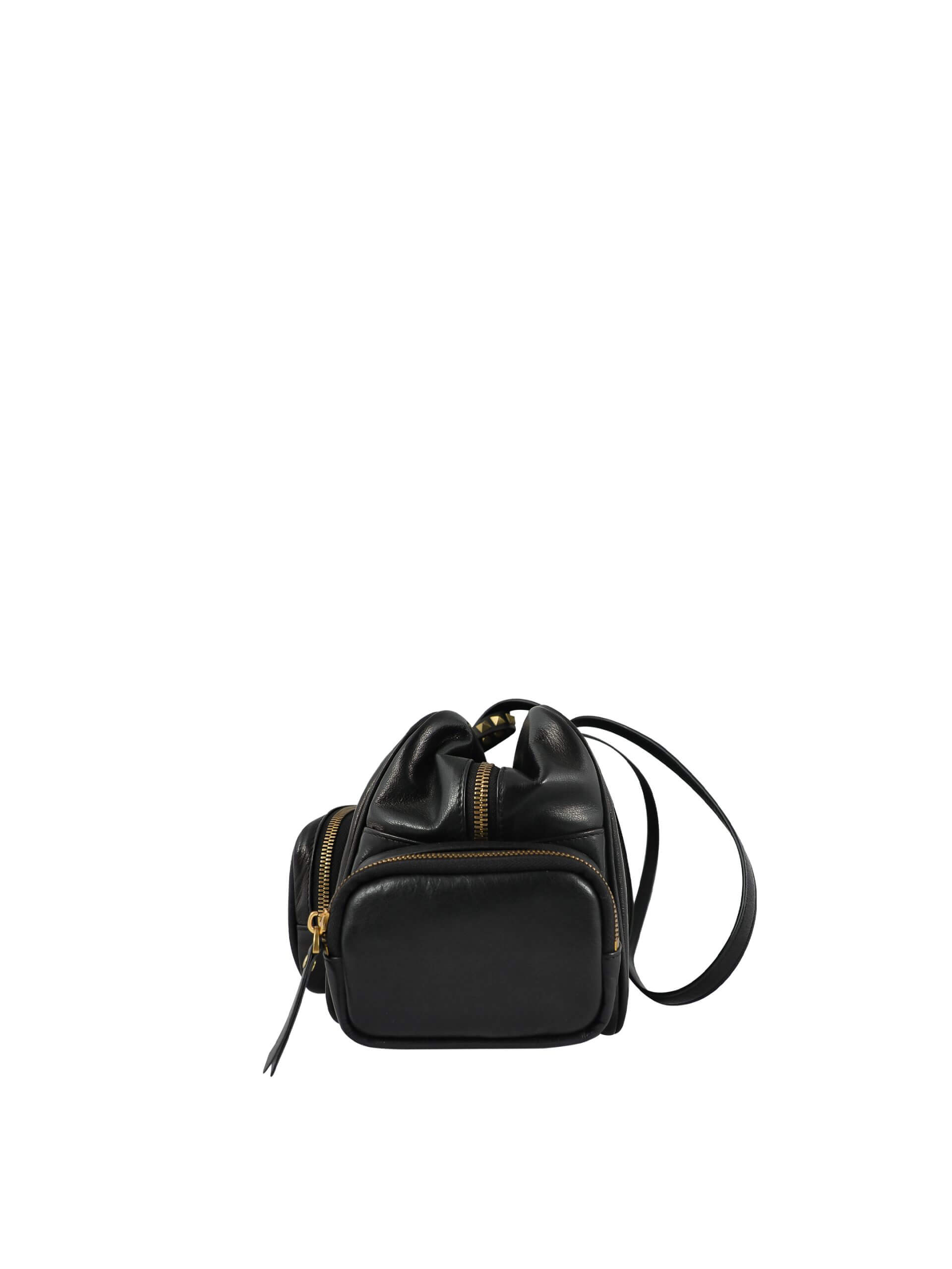 WANACCESSORY Black Brass Calf Leather Large Shoulder - Image 3
