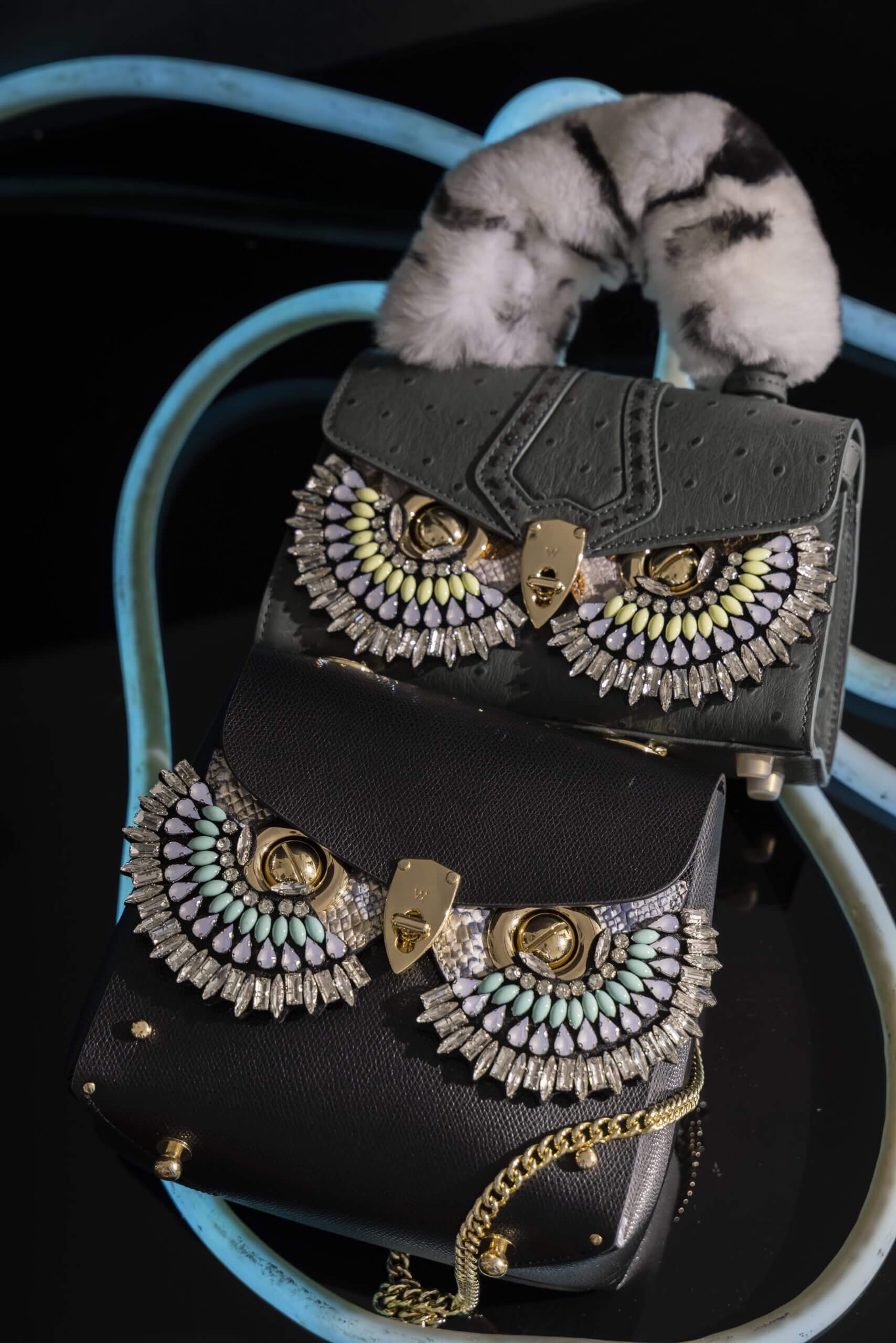 WANACCESSORY Bag Accessory-Multi-Layer Crystal Embellishment Mask - Image 4