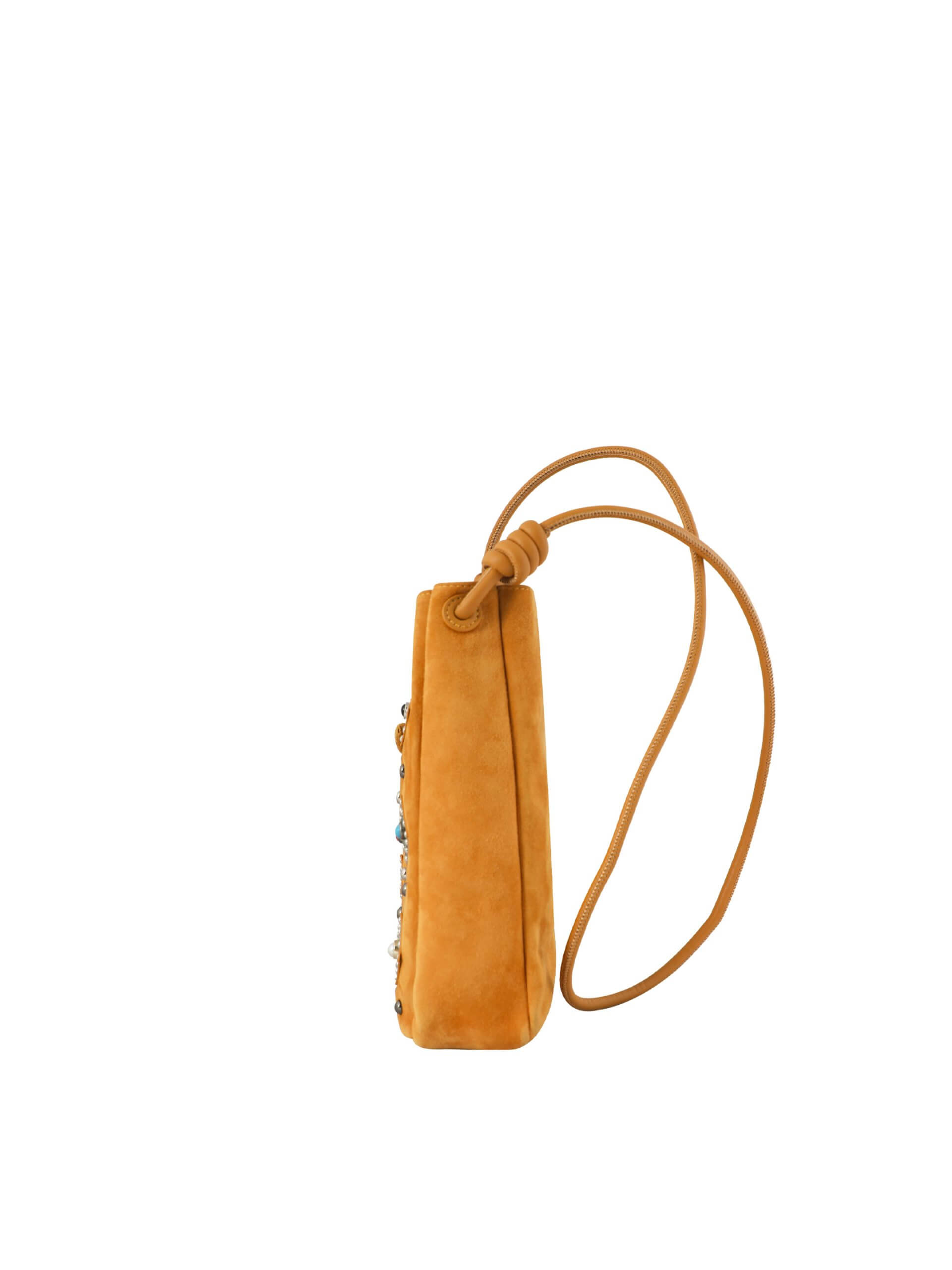 WANACCESSORY Brown Brass Lamb Skin Small Crossbody - Image 3