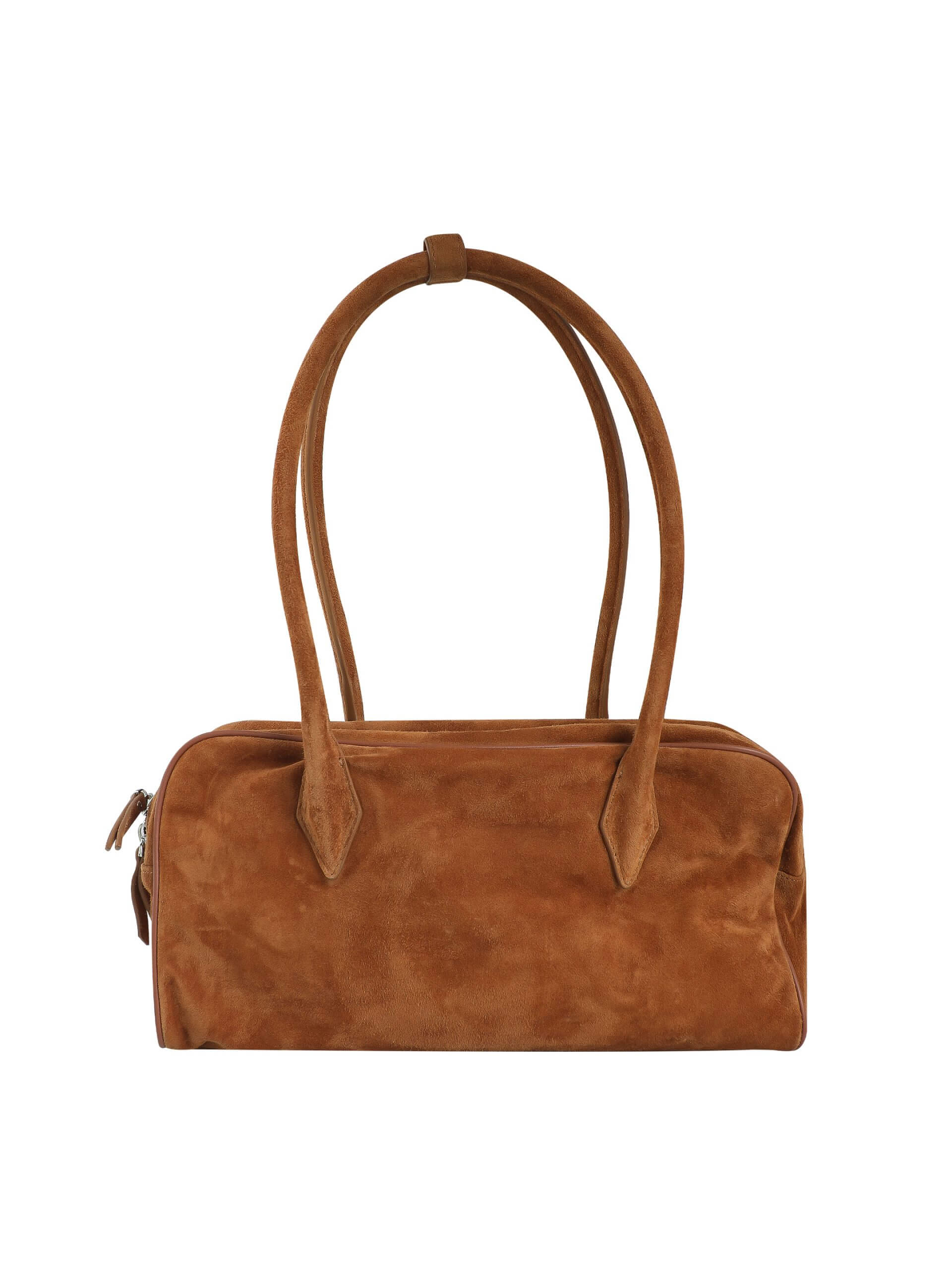 WANACCESSORY Brown Brass Lamb Skin Large Tote - Image 4