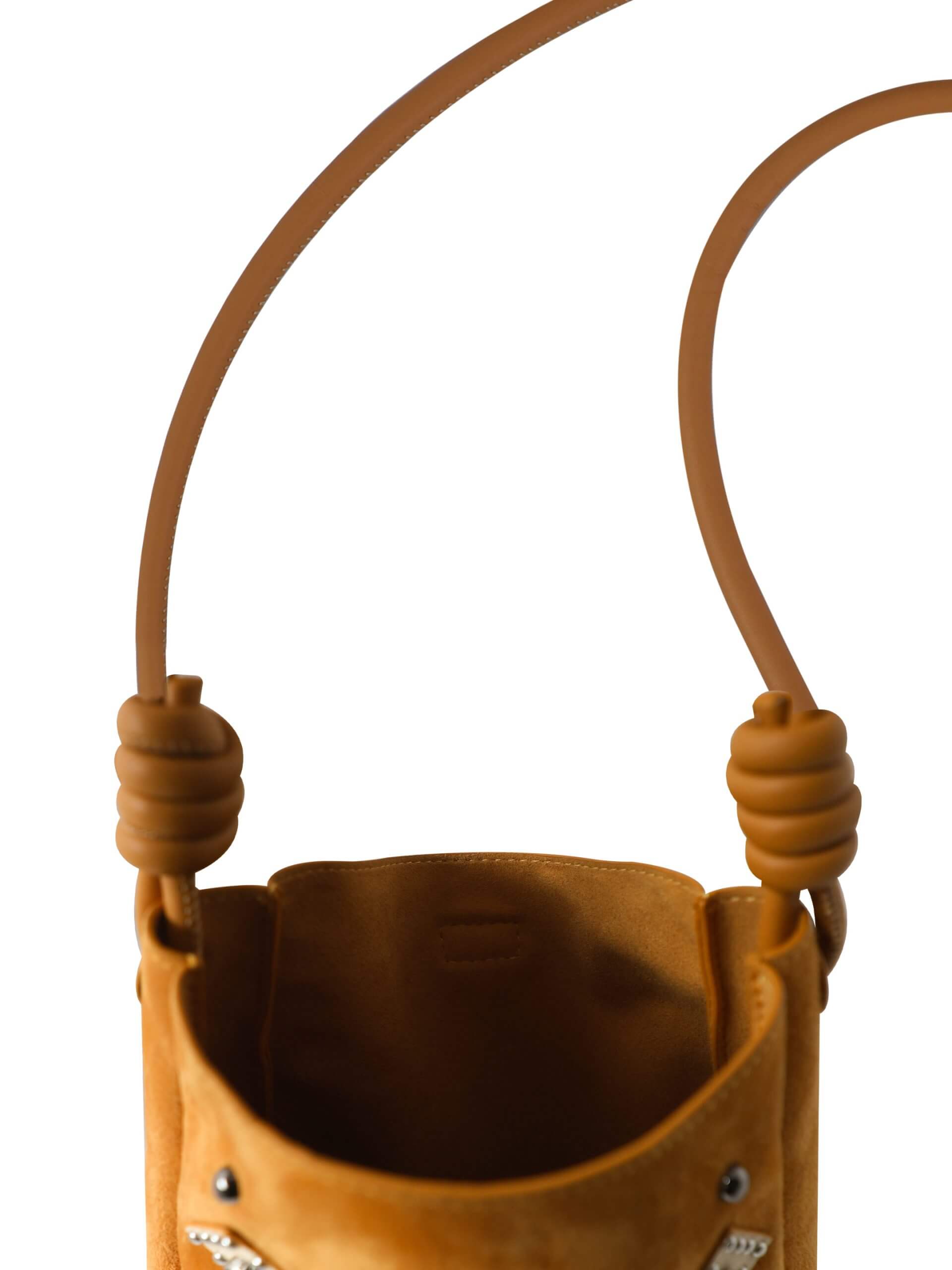 WANACCESSORY Brown Brass Lamb Skin Small Crossbody - Image 6